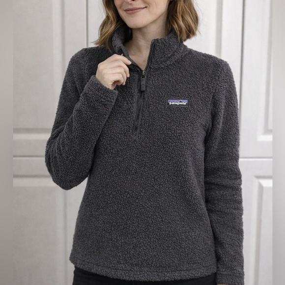 Patagonia Jackets & Blazers - Patagonia 1/4 Zip Fleece Pullover Sherpa | Dark Gray | Women’s Small